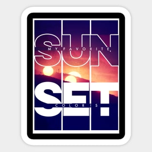 sun set Sticker